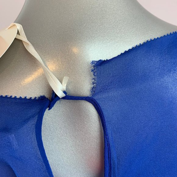 DOROTHEE SCHUMACHER | Summer 2013 Gathered Blue Flutter Dress - Picture 12 of 12